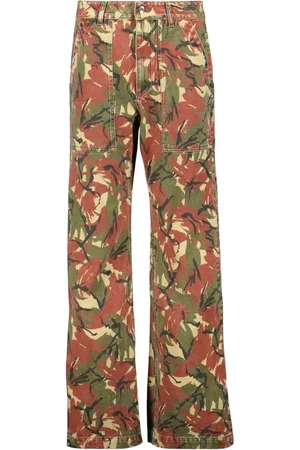 Paco rabanne Jeans, Dame, Flerfarvet, W27, Bomuld, Cargo Camo Jeans Forår-Sommer Kollektion