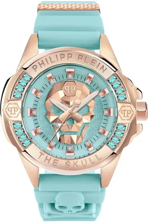 Philipp Plein Tilbehør, Dame, Blå, ONE SIZE, Uld, Dameur The $kull 41Mm Tiffany