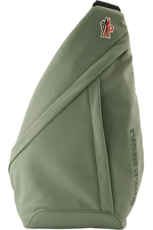 Moncler Taske, Herre, Grøn, ONE SIZE, Uld, Vandtæt Khaki Skuldertaske Forår-Sommer 2025