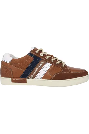 Australian Sko, Herre, Brun, 40 EU, Læder, Brun læder herresneaker