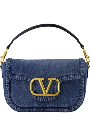 VALENTINO GARAVANI Taske, Dame, Blå, ONE SIZE, Denim, Blå VLogo Denim Taske Forår-Sommer 2025