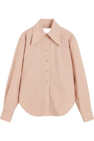 Herskind Bluser & Skjorter, Dame, Lyserød, 2XL, Uld, Dara Skjorte Stilfuld Stor Krave Moderne