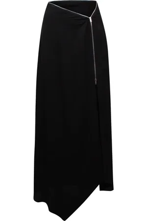 Nanushka Nederdel, Dame, Sort, M, Asymmetrisk Midi Nederdel