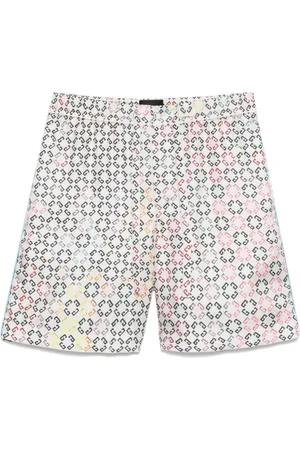 Givenchy Shorts, Herre, Flerfarvet, L, Uld, Farverige elastik talje shorts