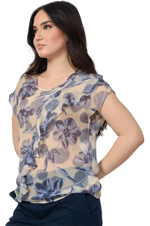Alessia Santi Bluser & Skjorter, Dame, Flerfarvet, S, Uld, Stilfulde T-shirts og Polos