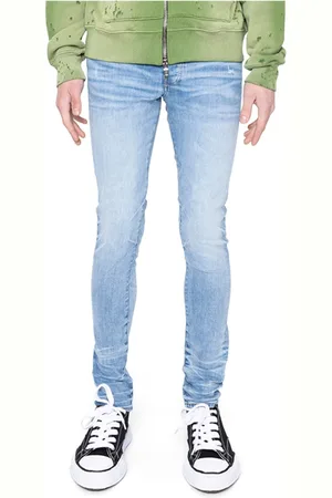 AMIRI Jeans, Herre, Blå, W32, Uld, Indigo Perfekt Jean Stack