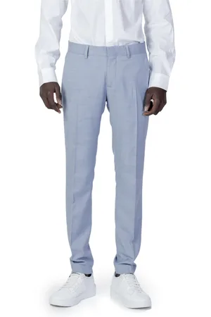Antony Morato Bukser, Herre, Blå, XL, Uld, Slim Fit Herrejakkesæt Bukser Forår/Sommer