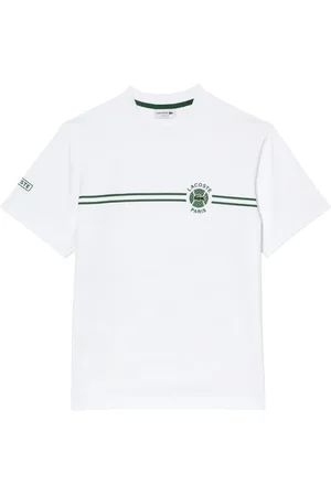 Lacoste Top, Herre, Hvid, M, Bomuld, Tennis Tradition Hvid T-shirt