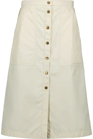 Moncler Nederdel, Dame, , 2XS, Knap-op Midi Nederdel