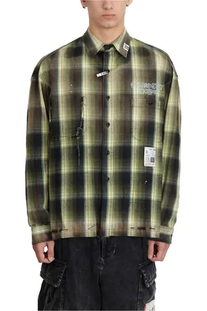 MIHARA YASUHIRO Skjorte, Herre, Flerfarvet, S, Vintage Check Langærmet Skjorte