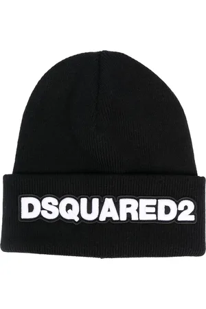 Dsquared2 Tilbehør, Dame, Sort, ONE SIZE, Italiensk Beanie Hat til Kvinder