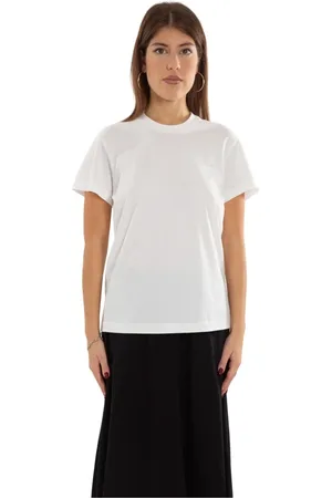 Y-3 Top, Dame, Hvid, S, Almindelig T-shirt med Tonal Logo