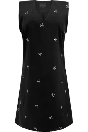 Liberté Kjole, Dame, Sort, 2XL, Polyester, Sorte små bånd ærmeløs kjole