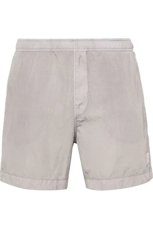 C.P. Company Shorts, Herre, Grå, S, Nylon, Metallic Nylon Kostume med Skinnende Effekt