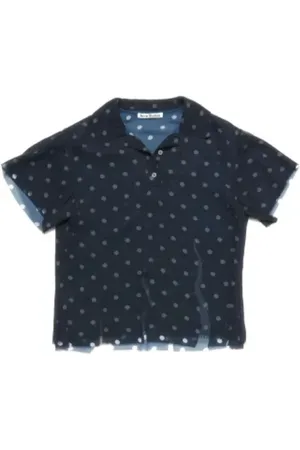 Acne Studios Top, Dame, Blå, S, Uld, Blå Stilfuld Bluse
