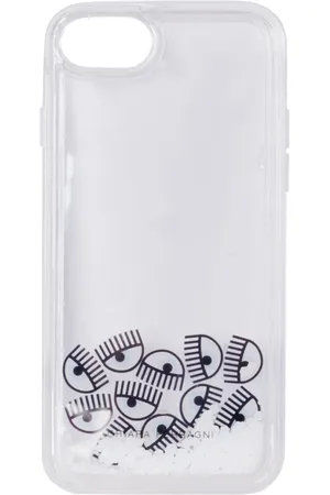 Chiara Ferragni Tilbehør, Dame, Hvid, ONE SIZE, Blå Cove iPhone 8 Etui