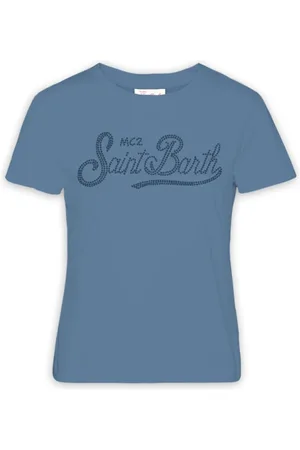 MC2 SAINT BARTH Top, Dame, Blå, S, Uld, Stilfulde T-shirts og Polos Kollektion