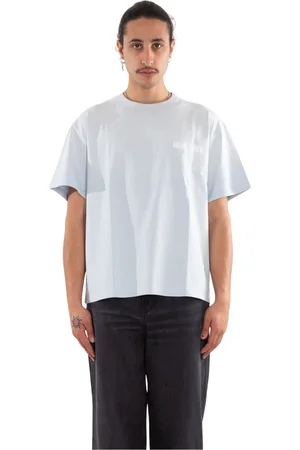 MISBHV Top, Herre, Blå, S, Blå Vasket Tee
