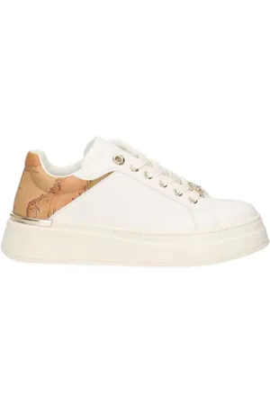 ALVIERO MARTINI 1A CLASSE Sko, Dame, Hvid, 39 EU, Uld, Hvide Sneakers Stilfulde og Behagelige