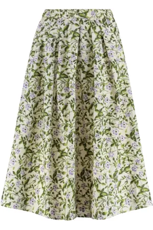 Max Mara Nederdel, Dame, Flerfarvet, L, Beige Nederdele til Weekend