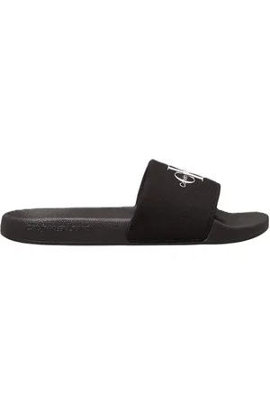 Calvin Klein Sko, Dame, Sort, 37 EU, Sort Afslappet Tekstil Dame Sandaler