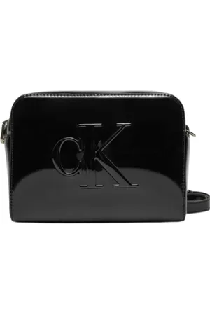 Calvin Klein Taske, Dame, Sort, ONE SIZE, Uld, Sort PU Læder Skuldertaske