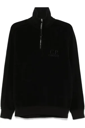 C.P. Company Sweathshirts & Hoodies, Herre, Sort, XL, Bomuld, Afslappet Sort Bomuldssweater