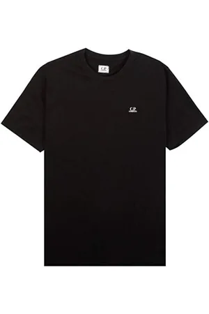 C.P. Company Top, Herre, Sort, M, Bomuld, Sort Logo T-Shirt Stil: Cmts051A