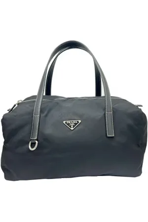 Prada Pre-owned, unisex, Sort, ONE SIZE, Tyl, Pre-owned Stof rejsetasker