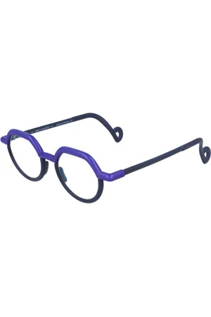 Anne & Valentin Tilbehør, unisex, Lilla, 48 MM, Feminine Round Frame Glasses He04