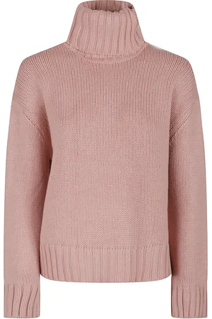 Fabiana Filippi Strik, Dame, Lyserød, S, Hyggelig Strik Skildpaddehals Sweater