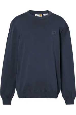 Timberland Sweathshirts & Hoodies, Herre, Blå, M, Bomuld, Blå Vintage Sweater Regular Fit