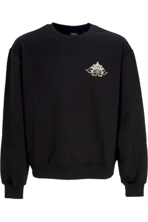 DOLLY NOIRE Sweathshirts & Hoodies, Herre, Sort, S, Bomuld, Sort Crewneck Klatresweatshirt