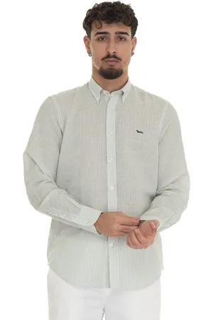 HARMONT&BLAINE Skjorte, Herre, Grøn, 2XL, Klassisk skjorte