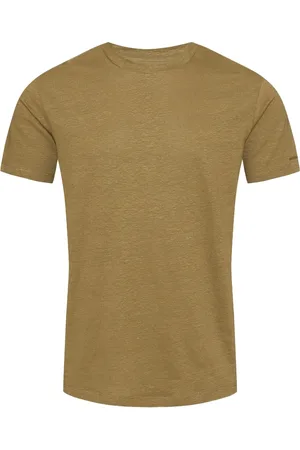 Orlebar Brown Top, Herre, Grøn, XL, Linned, Linned T-shirt, Slim Fit, Lavet i Portugal