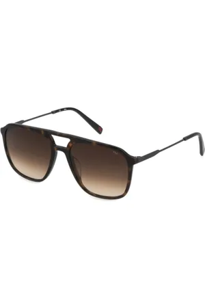 Fila Tilbehør, Herre, Brun, 56 MM, Brun Acetat og Metal Solbriller