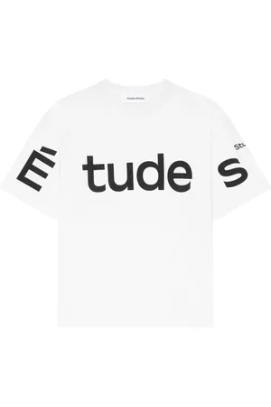 Etudes Top, Herre, Hvid, L, Bomuld, Afslappet T-shirt Big