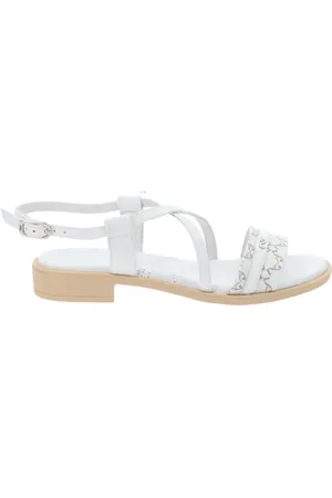 Nero Giardini Sko, Dame, Hvid, 40 EU, Læder, Italienske Lædersandaler Elegant Stil