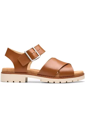 Clarks Sko, Dame, Brun, 40 EU, Uld, Brun Damesandal - Sommerkollektion