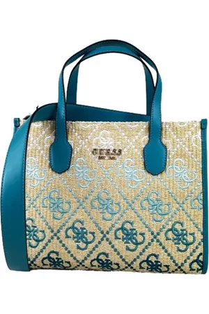 Guess Taske, Dame, Blå, ONE SIZE, Elegant Turkis Shopper Taske Silvana