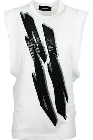 Dsquared2 Top, Dame, Hvid, XS, Bomuld, Hvid Bomuld T-Shirt