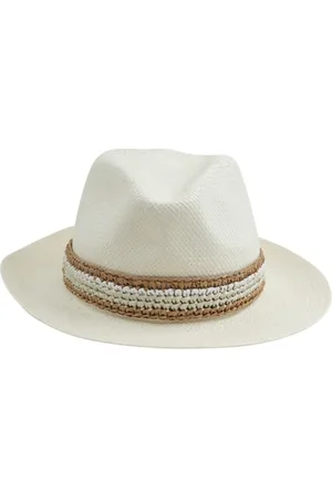 ELEVENTY Tilbehør, Herre, , ONE SIZE, Stribet Sand Hat