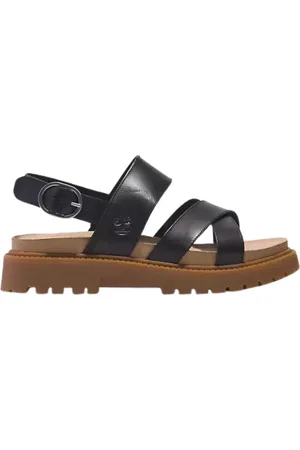 Timberland Sko, Dame, Sort, 41 EU, Læder, Clairemont Way Krydset Sandal