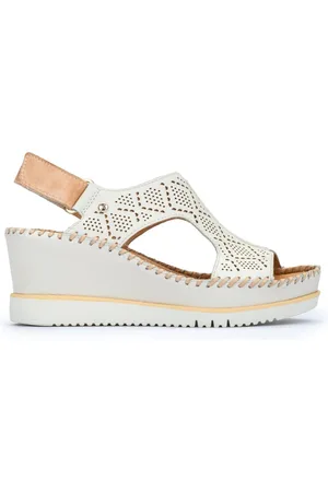 Pikolinos Sko, Dame, Hvid, 41 EU, Læder, Off Damesandal - Sommerkollektion