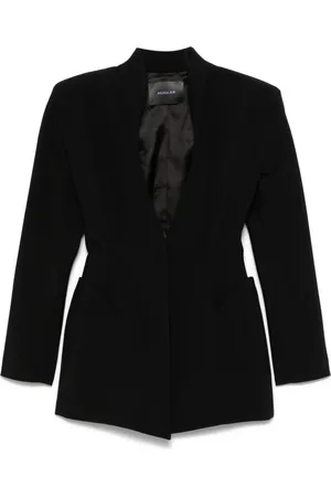 MUGLER Jakke, Dame, Sort, S, Uld, Sorte Jakker med Skulderpuder