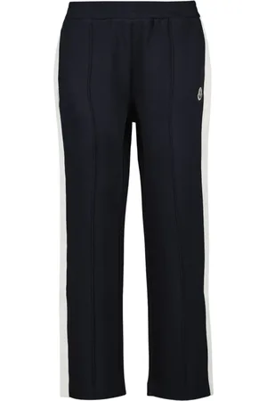 Moncler Bukser, Dame, Blå, S, Logo Joggingbukser til kvinder