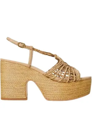 Twin-Set Sko, Dame, , 36 EU, Platform Sandaler med Flet Design
