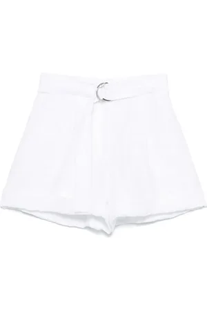 ERMANNO SCERVINO Shorts, Dame, Hvid, S, Hvide Shorts med Ombukket Kort