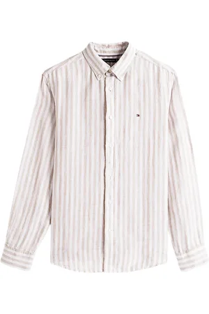 Tommy Hilfiger Skjorte, Herre, , M, Linned, Linned Essential Stribe Skjorte