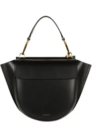Wandler Taske, Dame, Sort, ONE SIZE, Uld, Sort Crossbody Taske med Magnetlukning